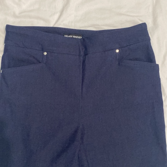 Hillary Radley on ankle pants pull on navy blue size Small - Picture 2 of 7